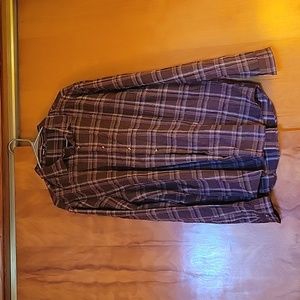 Shein XL plaid button up flannel